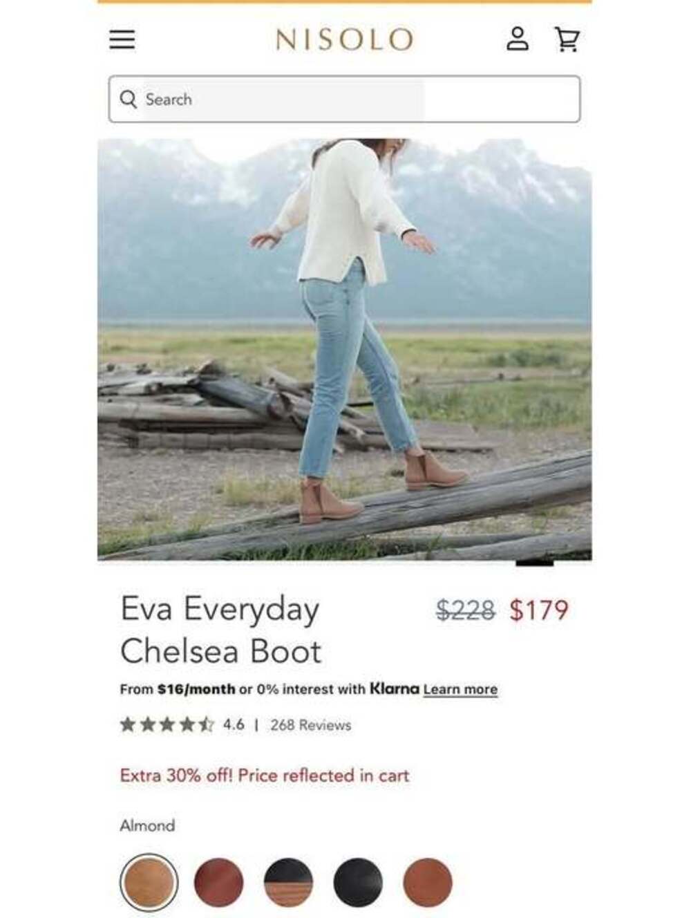 Nisolo eva everyday Chelsea leather boots size 6